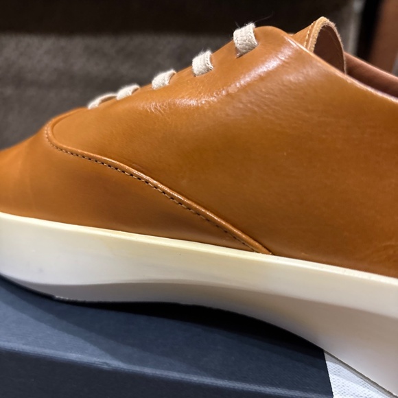 Wolf & Shepherd Cruise Lace Up Leather Size Women 8 or Men 6.5 Casual Honey Tan main image 10
